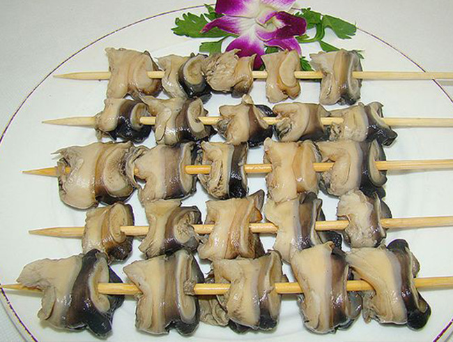 Snail skewers